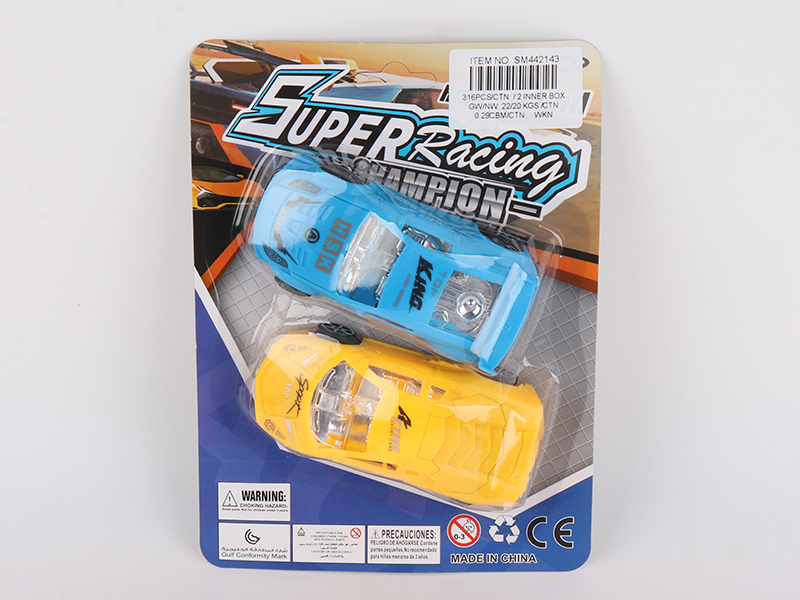 Solid Color Pull Back Race Car