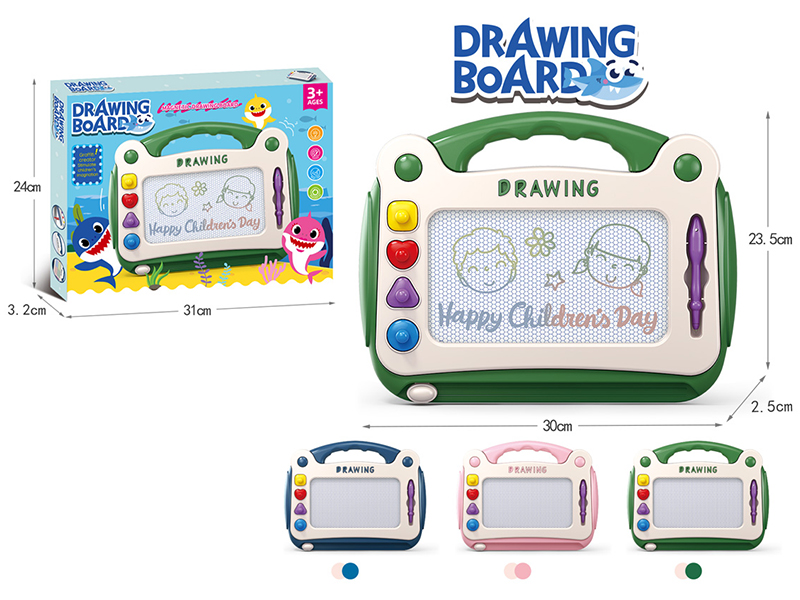 Baby Sharks Multicolor Magnetism Drawing Board