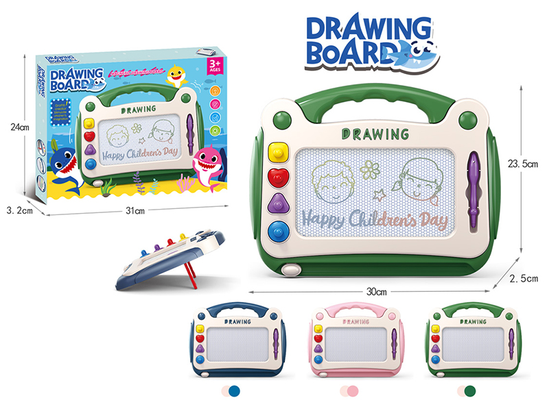 Baby Sharks Multicolor Magnetism Drawing Board