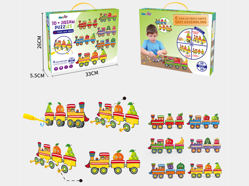 Fruit Cart Theme Puzzle Assembly Toy