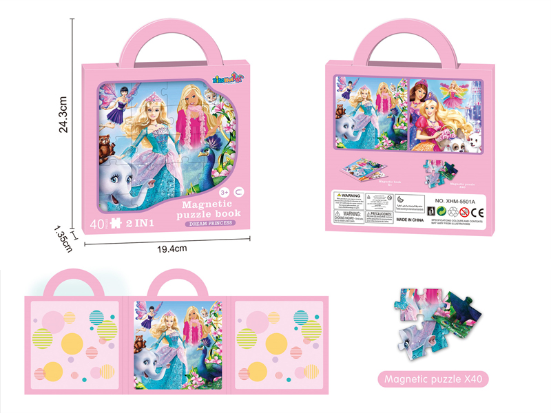 Dream Princess Magnetic Puzzle Book