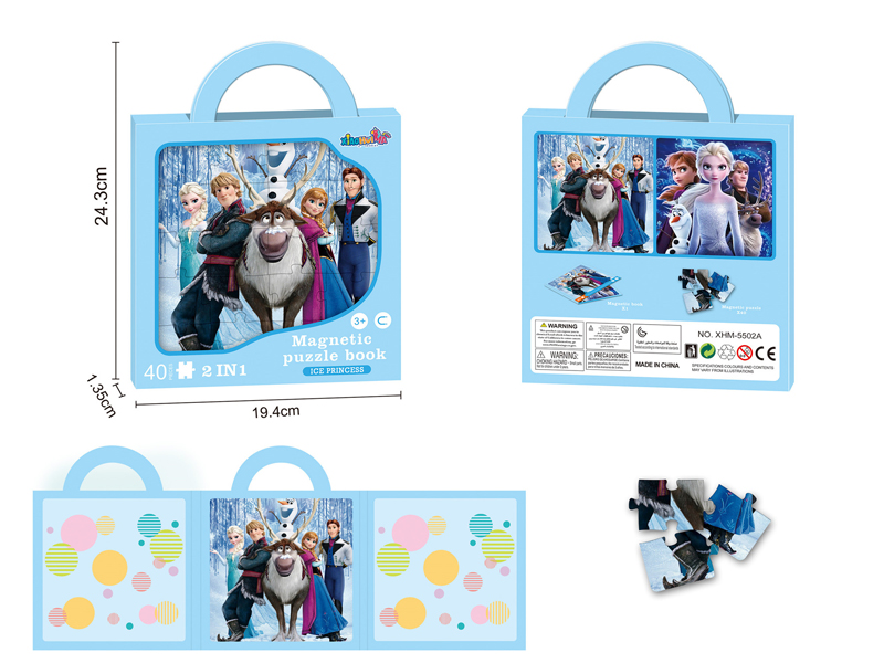 Ice Princess Magnetic Puzzle Book