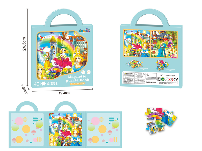 Fairy Tale World Magnetic Puzzle Book