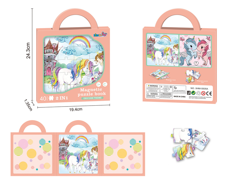 Unicorn Magnetic Puzzle Book