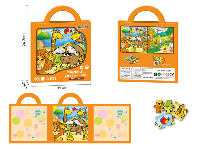 Animal Paradise Magnetic Puzzle Book