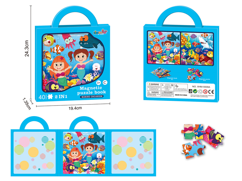Marine Organism Magnetic Puzzle Book