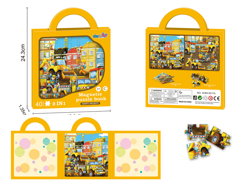 Happy Project Magnetic Puzzle Book