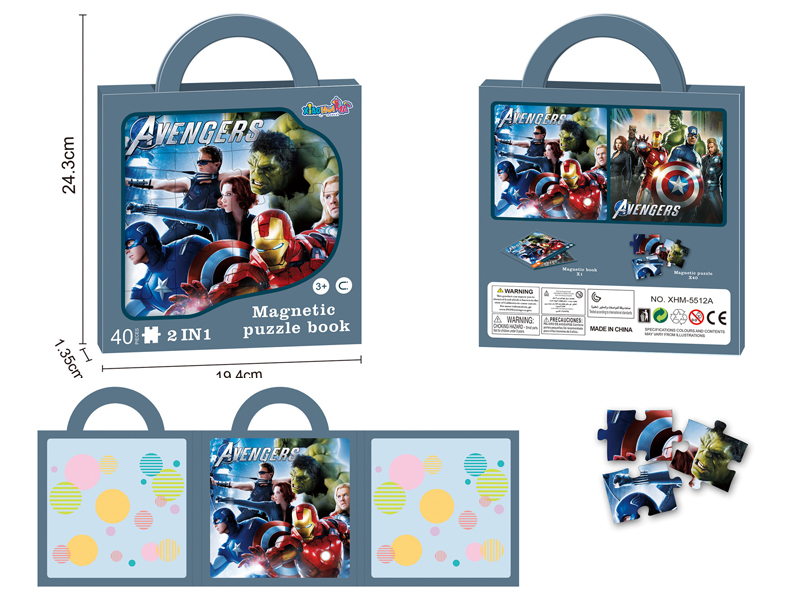 The Avengers Magnetic Puzzle Book