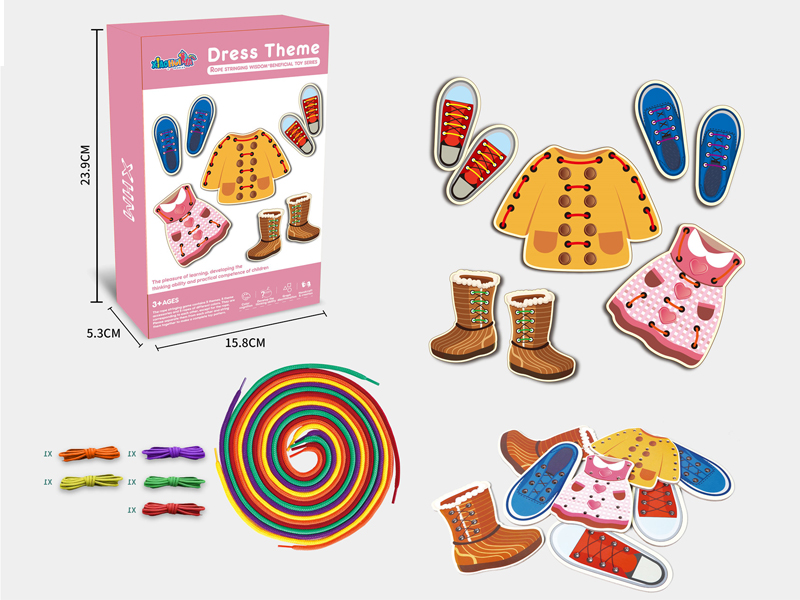 Rope Stringing Wisdom-Beneficial Toy Series - Clothing Theme