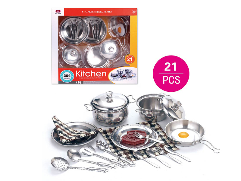 Stainless Steel Kitchen Set 21pcs