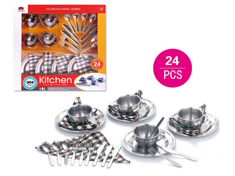 Stainless Steel Kitchen Set 24pcs