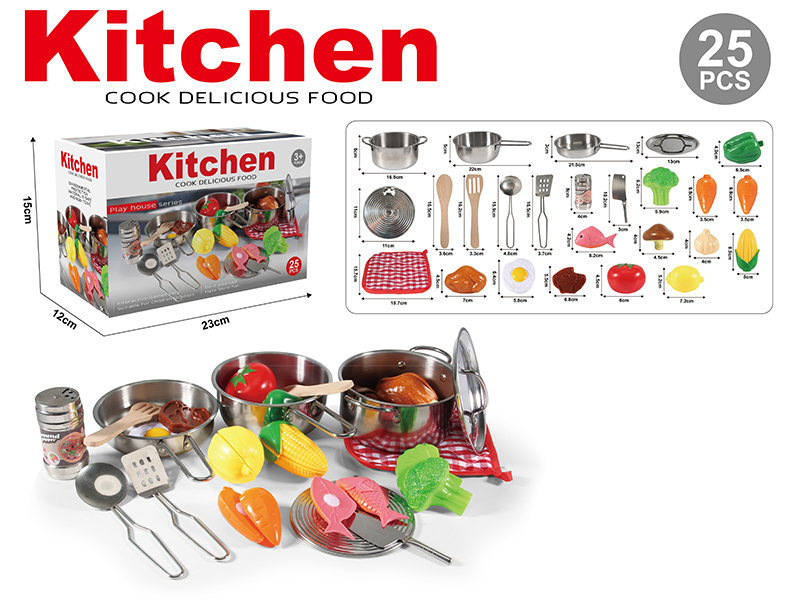 Stainless Steel Kitchen Set 25pcs