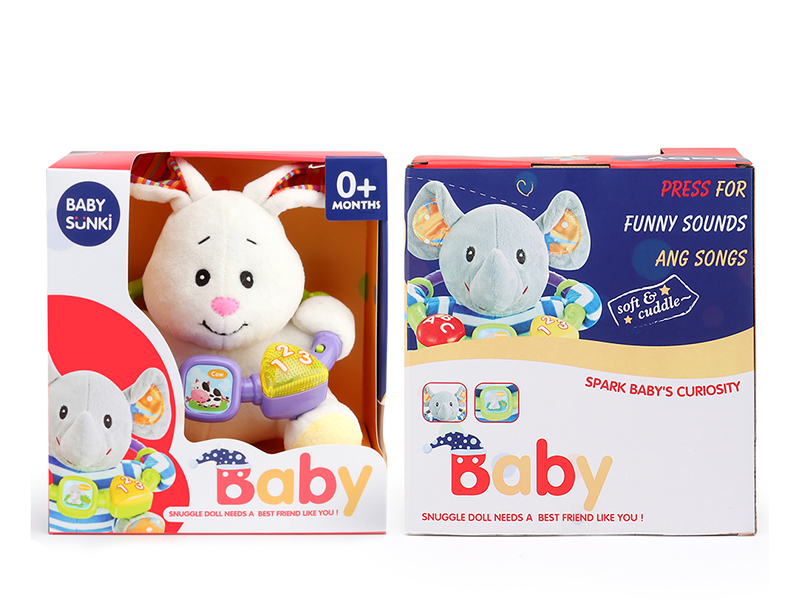 Plush Puzzle Rabbit With Light Music