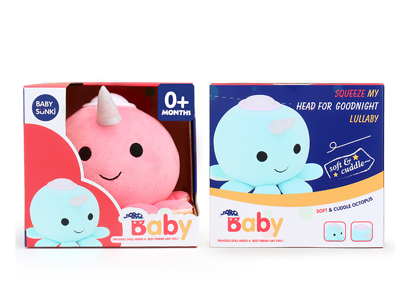 Plush Sound And Light Soothes Octopus