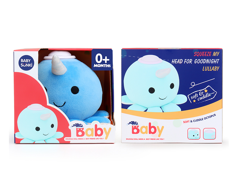 Plush Sound And Light Soothes Octopus