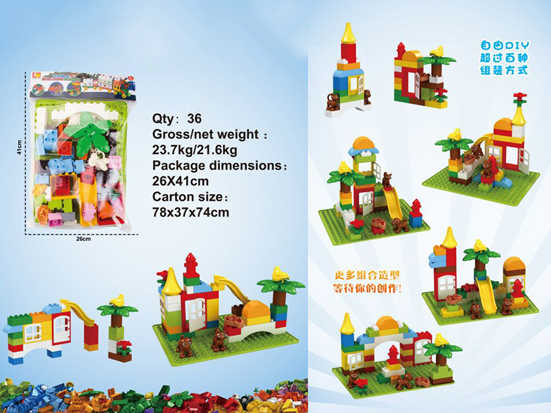 Large Particles Building Blocks