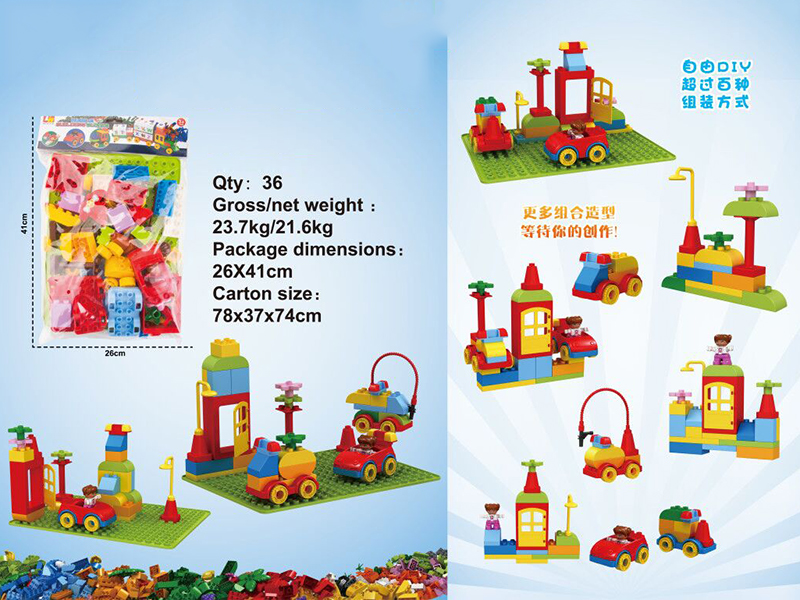 Large Particles Building Blocks