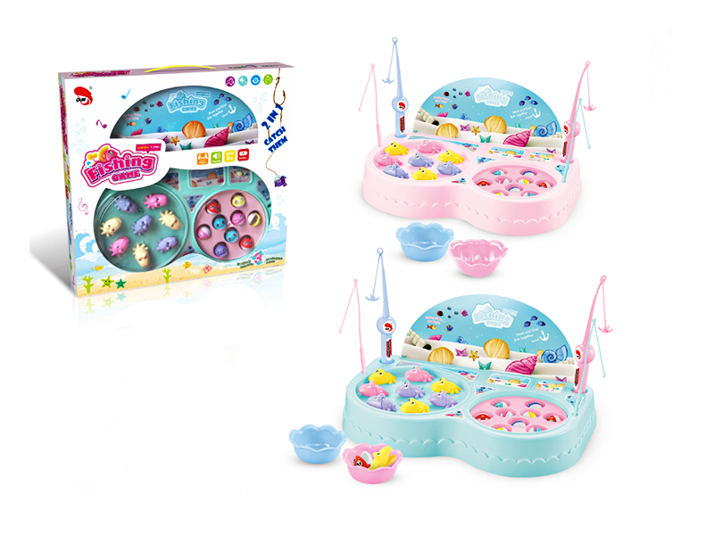 Parent Child Fishing Toy Pisces Plate