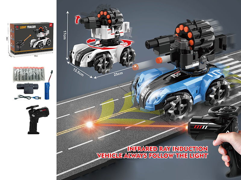 12-Channel Infrared Ray Induction Shooting Soft Bullet Remote Control Tank