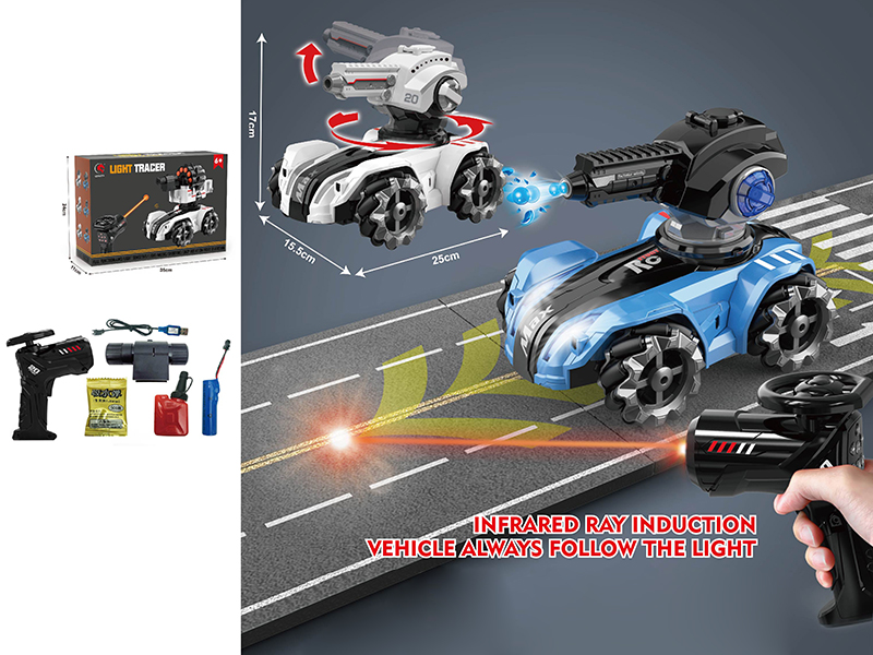 12-Channel Infrared Ray Induction Water Bullet Shooting Remote Control Tank