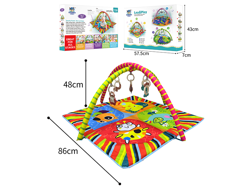 Baby Play Mat(Environmental Baby Rattles)