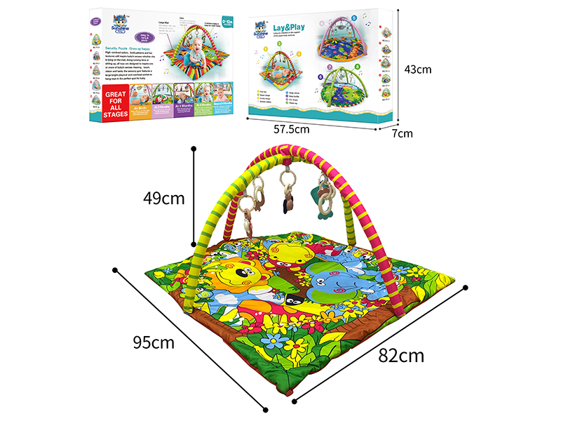 Baby Play Mat(Environmental Baby Rattles)