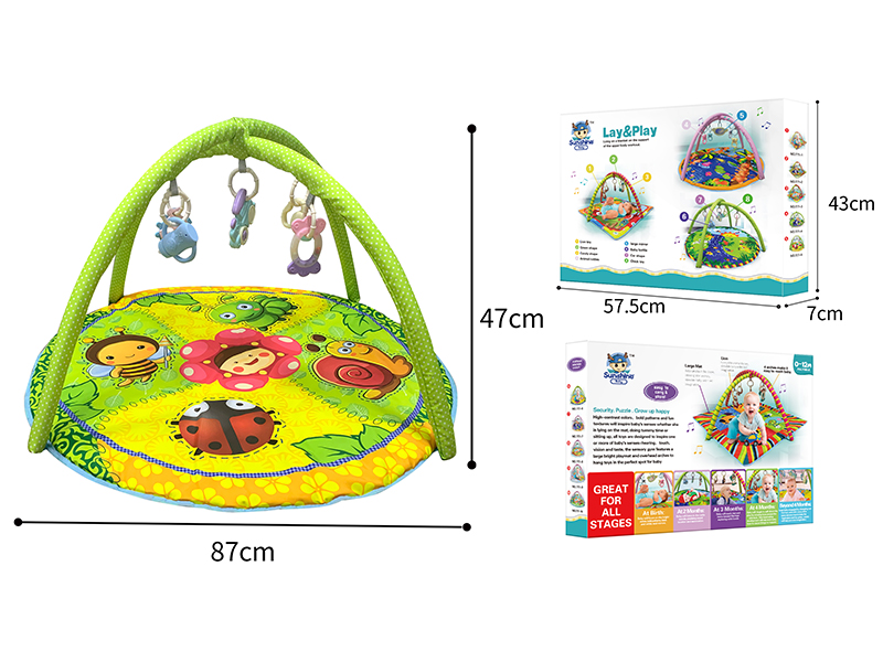 Baby Play Mat(Environmental Baby Rattles)