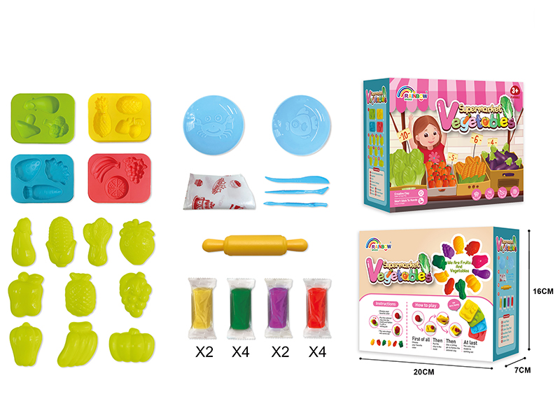Fruits And Vegetable Clay Set