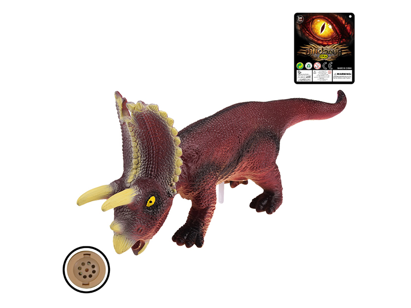 13 Inch Enamel Triceratops Dinosaur Toys