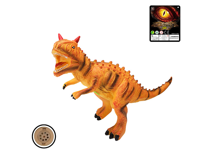 19 Inch Enamel Ox Horned Dinosaur Toy