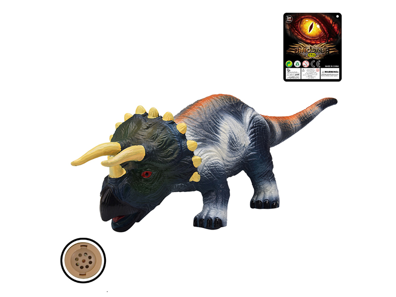 19 Inch Enamel Triceratops Dinosaur Toys