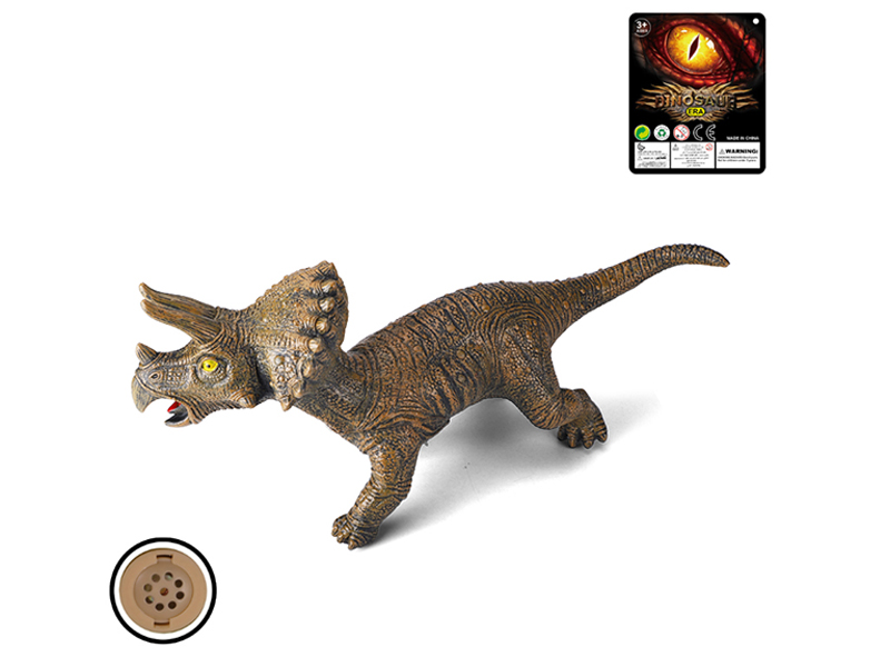 26 Inch Enamel Triceratops Dinosaur Toy