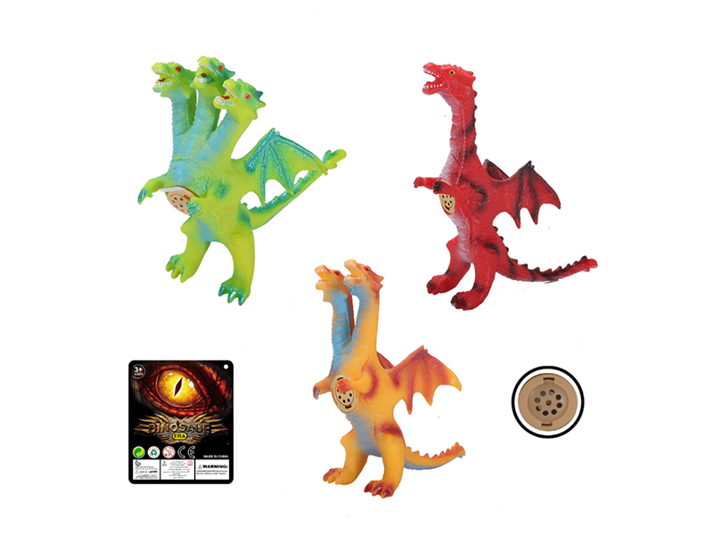 12 Inch Enamel Palm Flying Dragon With Ic Sound