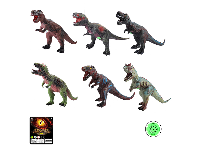 30 Inch Oversized Enamel Dinosaur Toy With Ic Sound