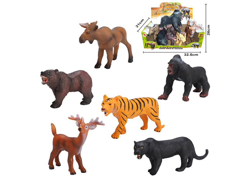 Enamel Animal Suit (6 Pieces)