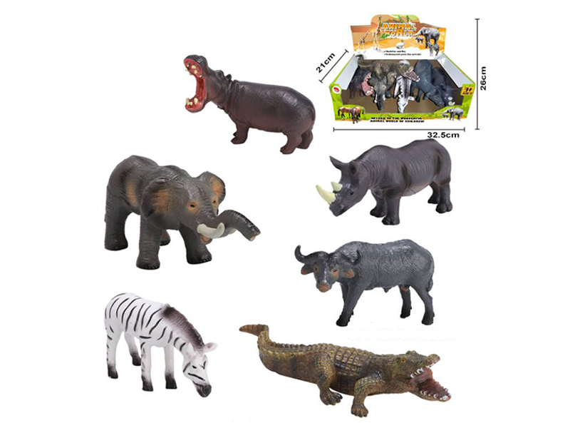 Enamel Animal Suit (6 Pieces)
