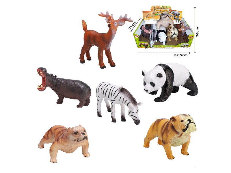 Enamel Animal Suit (6 Pieces)