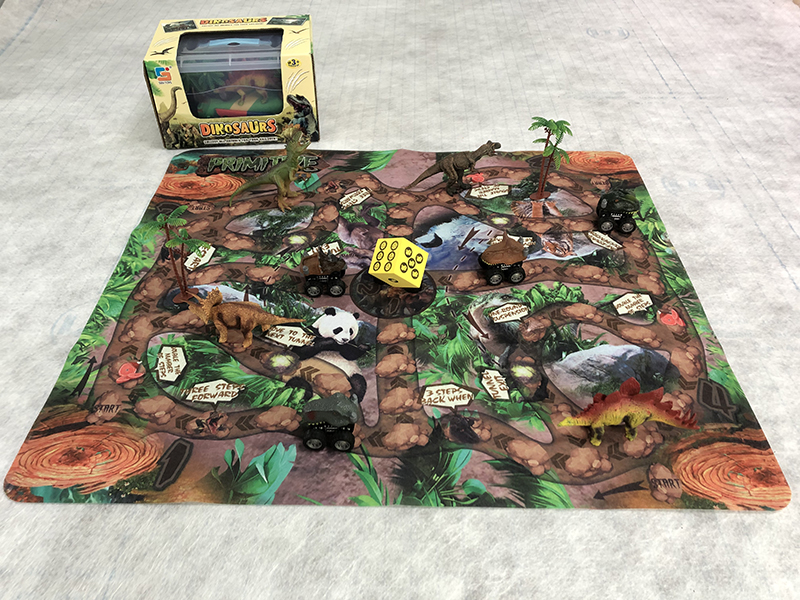 Dinosaur + Dinosaur Car Flight Chess Game Carpet