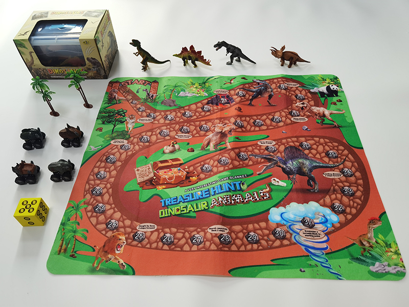 Dinosaur + Dinosaur Car Treasure Hunt Game Carpet