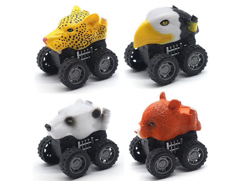 Animal Head Friction Car