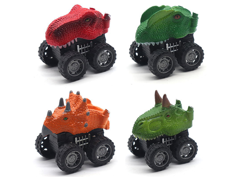 Dinosaur Head Pull Back Car