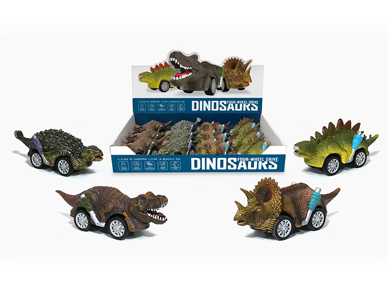 Dinosaur Dual Friction Car 12pcs