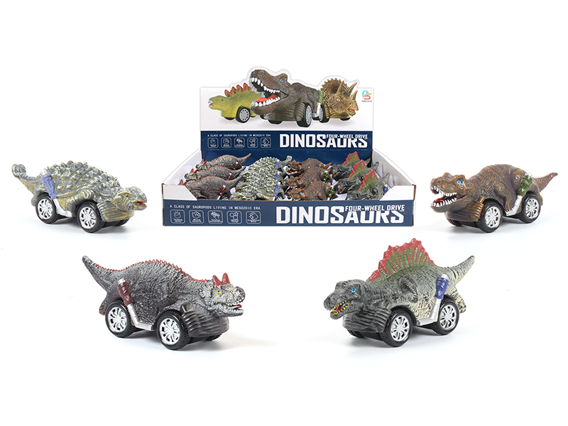 Dinosaur Dual Friction Car 12pcs