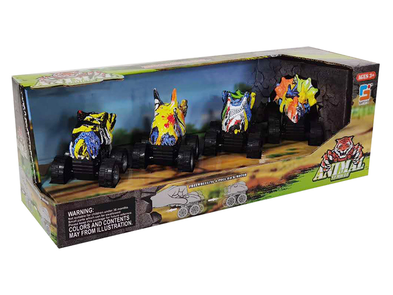 Dinosaur Head Pull Back Car