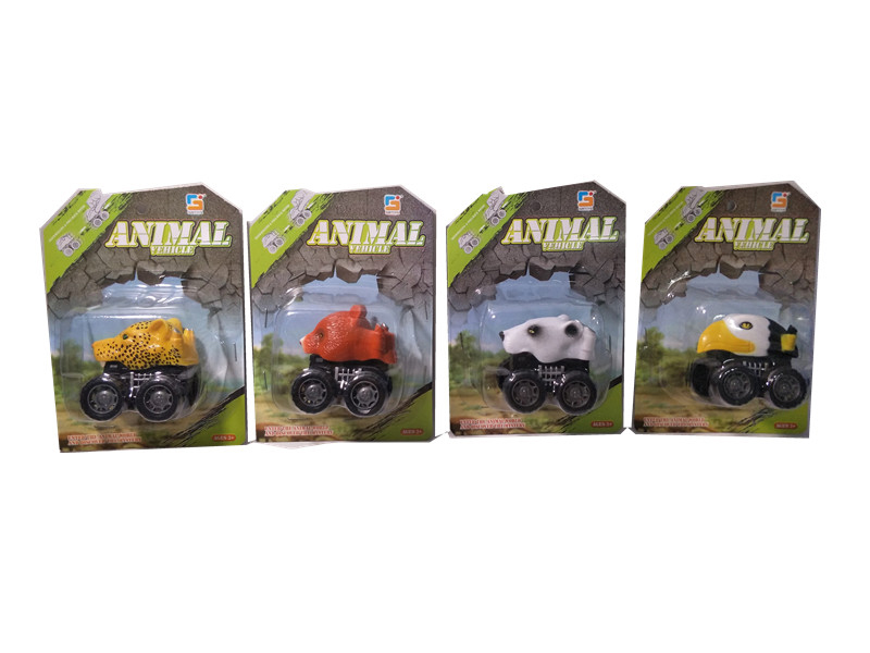 Animal Head Friction Car