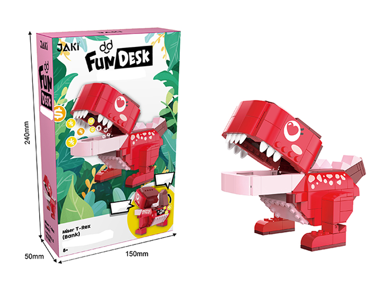 Small Financial Fan Tyrannosaurus Rex Building Block Set