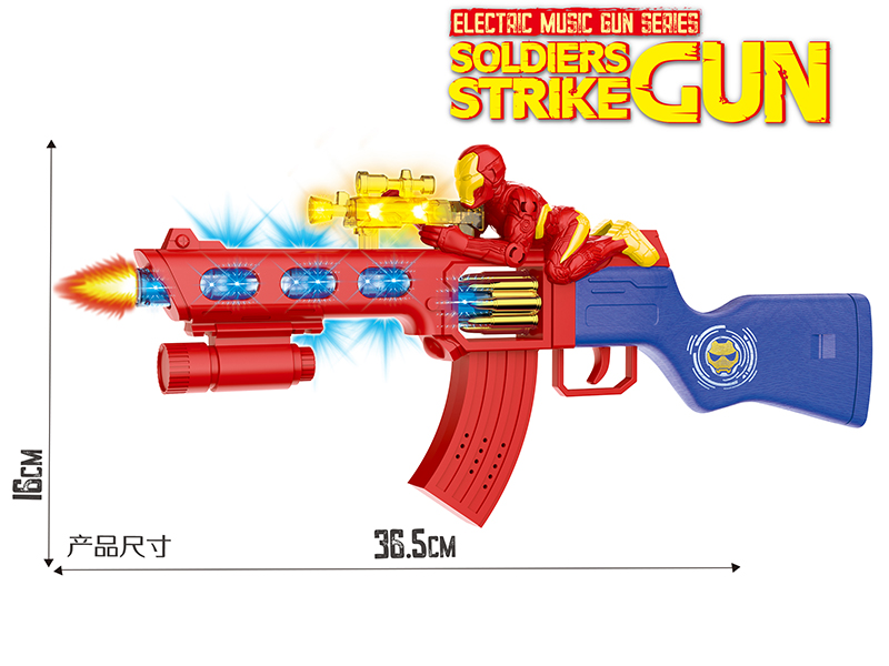 Iron Man Electric Gun(Lights And Music,Action)