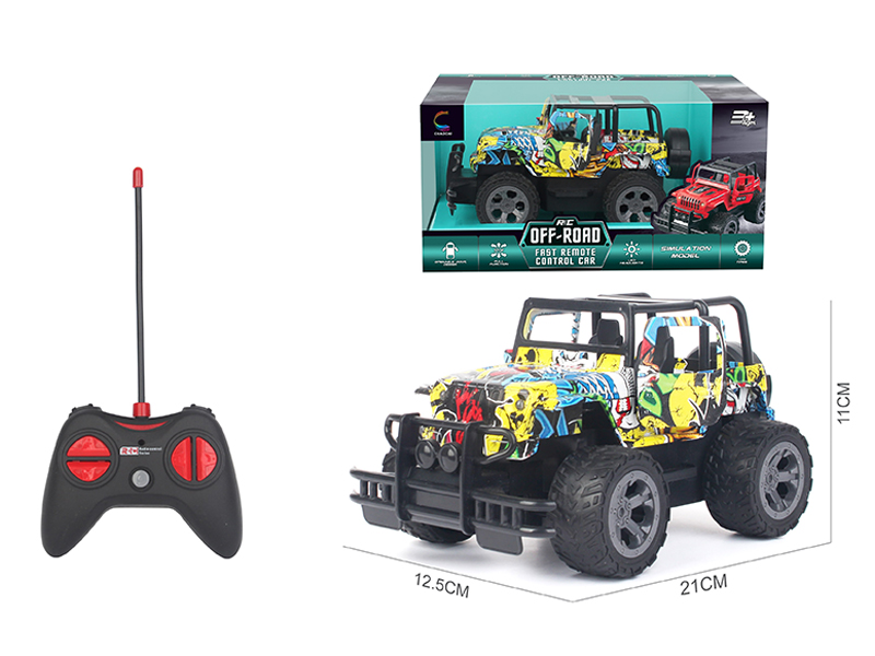 R/C 5CH Jeep Remote Control Vehicle (Graffiti)