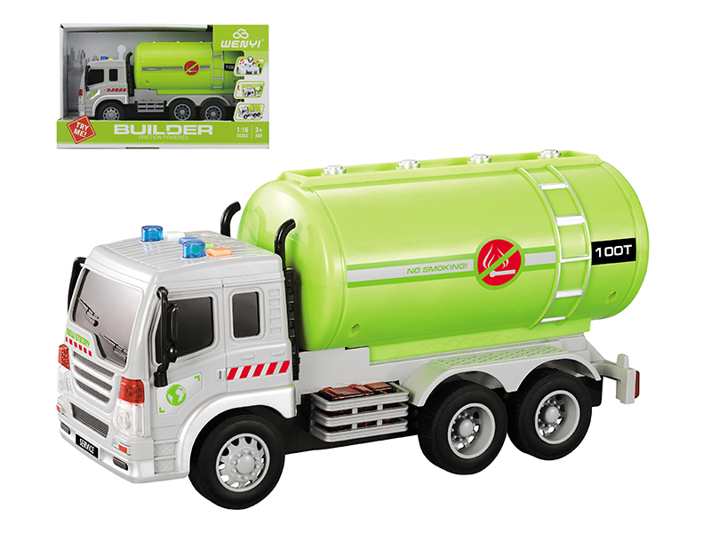 1:16 Friction Green New Energy Vehicle(Light And Sound)