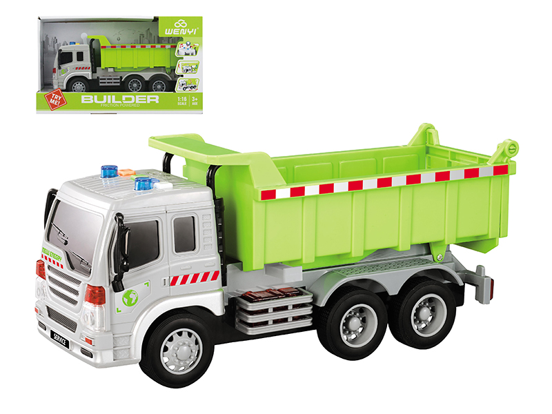 1:16 Friction Green New Energy Vehicle(Light And Sound)